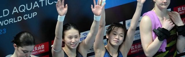 世界杯中国跳水队包揽9金 降维打击对手就是自己